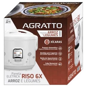 Panela de Arroz Riso PA6X Agratto 400W 127V Branca - PA6X-01