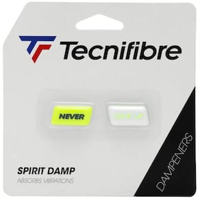 Antivibrador Tecnifibre Spirit Never Give Up Com 02 Unidades Limão Branco e Preto