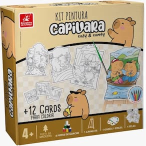 Kit Pintura Cozy e Comfy Capivara - Brincadeira de Criança