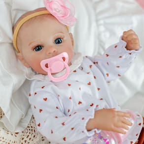 Boneca Bebe Reborn Laura Baby Luna 48cm 100% Vinil