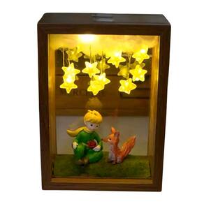 Luminaria Mesa Luz Noturna Pequeno Principe Raposa Led Decoração