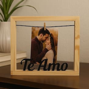 Porta Foto Namorados Polaroid Te Amo Decoração Varal Enfeite