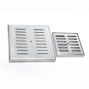 Ralo Quadrado com Fecho 10x10cm Scoar em Aço Inox