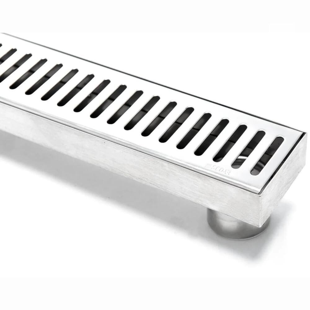 Ralo Linear com Caixilho 100cm Scoar em Aço Inox