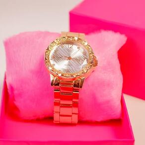 Relógio Feminino Rose Quartz Entrega Rápida