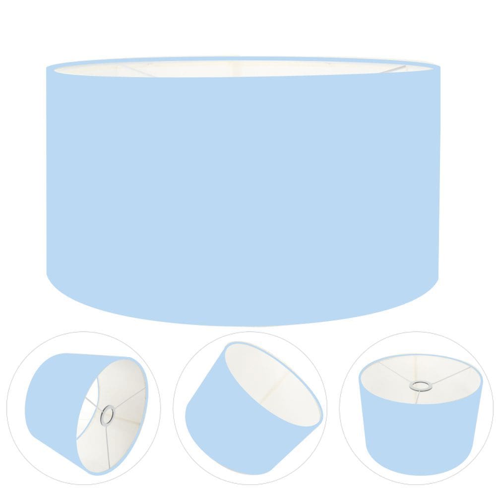 Cúpula Abajur e Luminaria em Tecido Cilíndrica Vivare Cp-8028 Ø60x30cm - Bocal Europeu