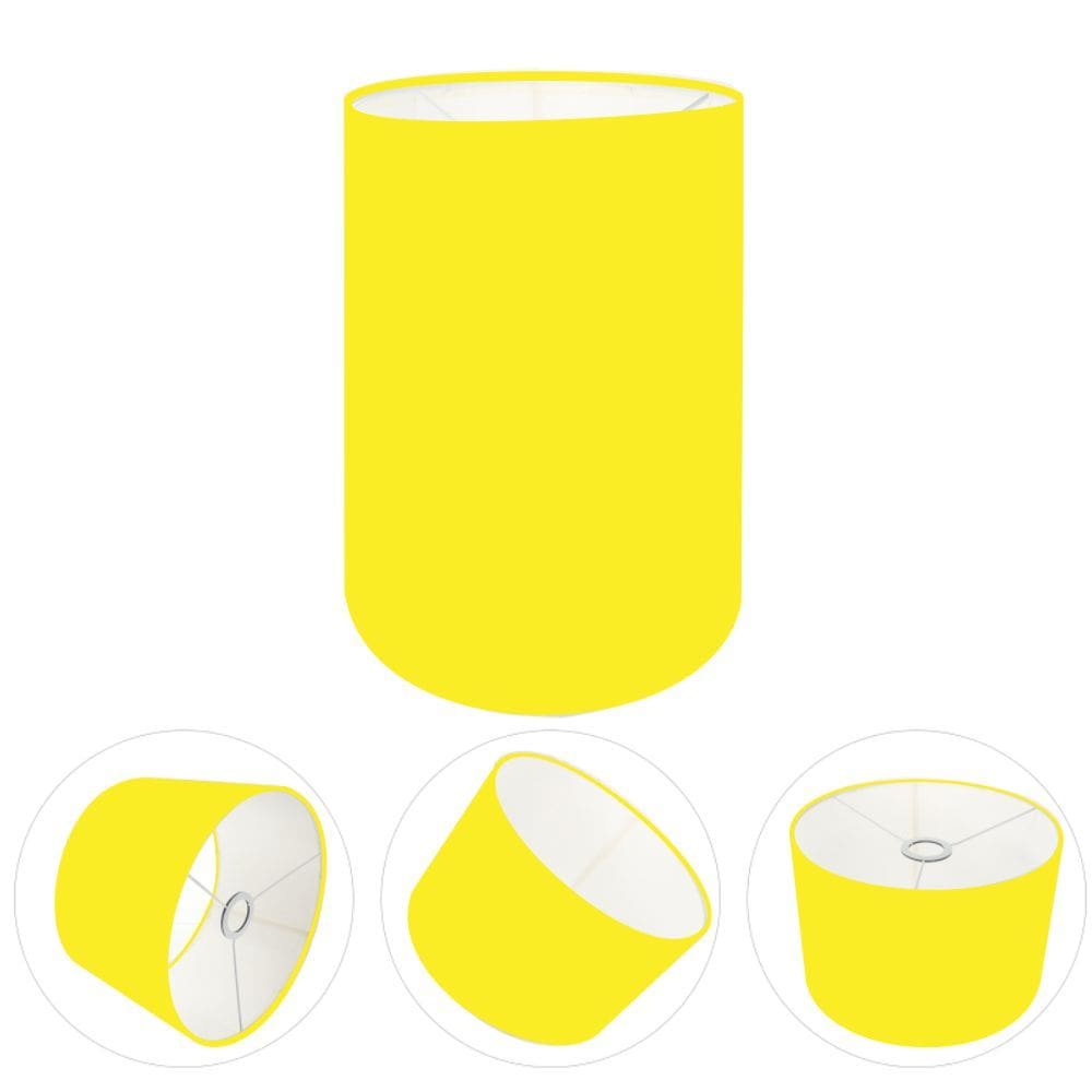 Cúpula Abajur e Luminaria em Tecido Cilíndrica Vivare Cp-8003 Ø15x20cm - Bocal Europeu