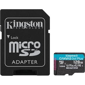 Cartão Micro SD 128GB Kingston Canvas Go Plus , Leitura até 200MB/s, SDCG4/128GB