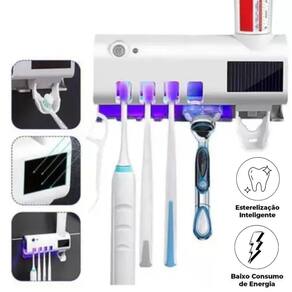 Suporte Inteligente Uv Com Espaço Para Creme Dental