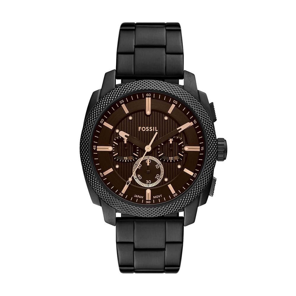 Relógio Fossil Masculino Machine Preto - Fs6097/1pn
