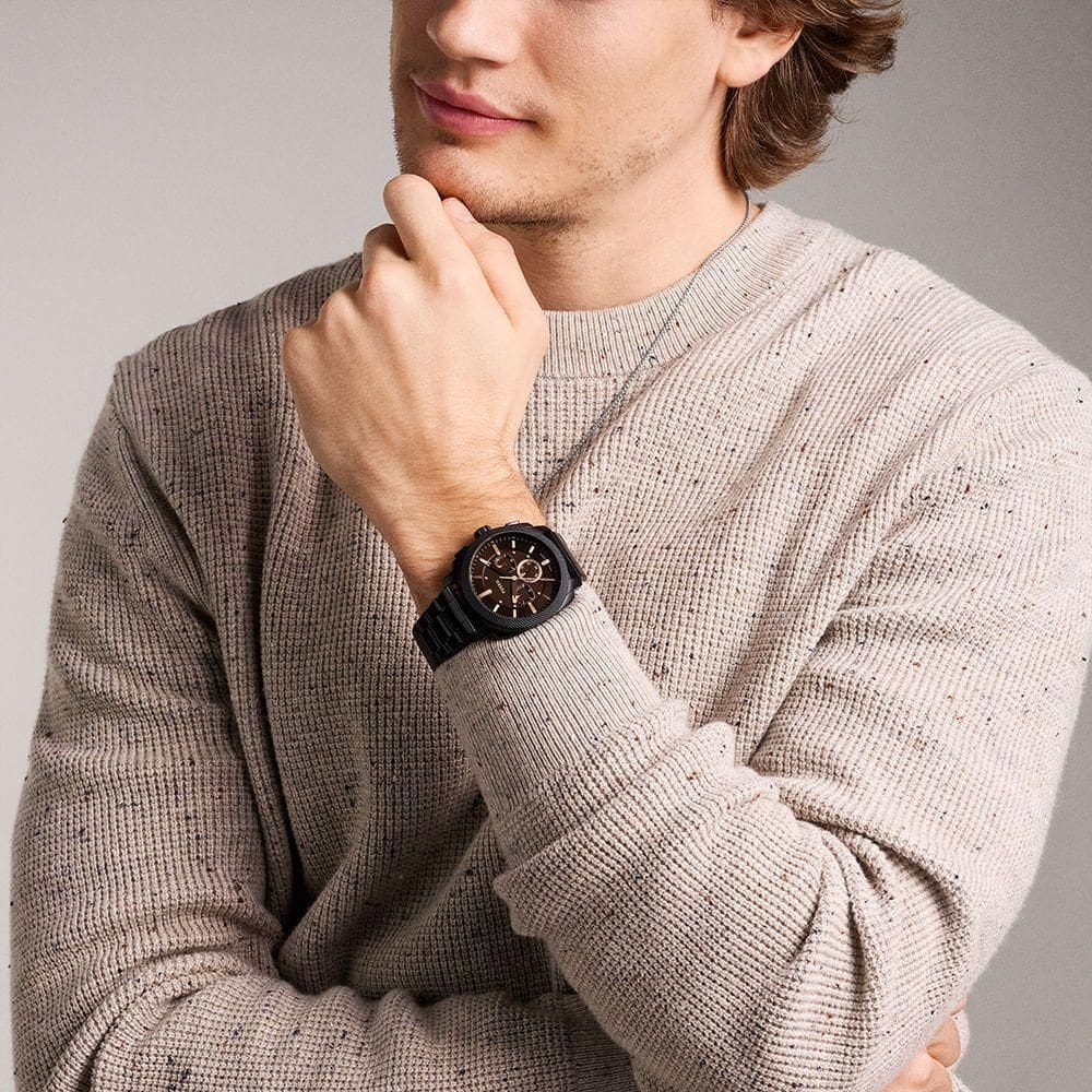 Relógio Fossil Masculino Machine Preto - Fs6097/1pn | Casas Bahia