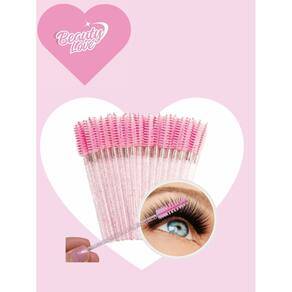 50 Escovinhas para cílios e sombrancelhas limpeza facial maquiagem faixa esponja maquiar mulher dia das mães presente