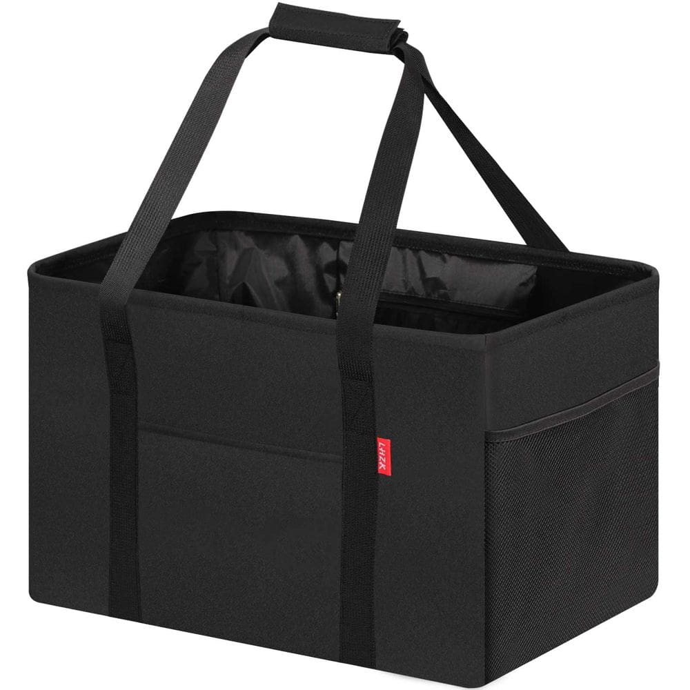 Sacola LHZK Standing Utility com estrutura de metal grande preta