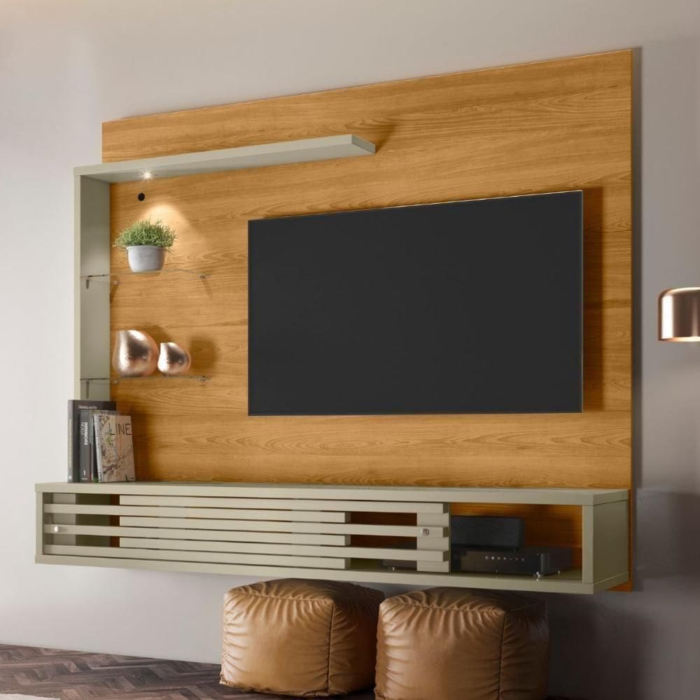 Home Para Tv Com Led Portugal Cumaru Opala