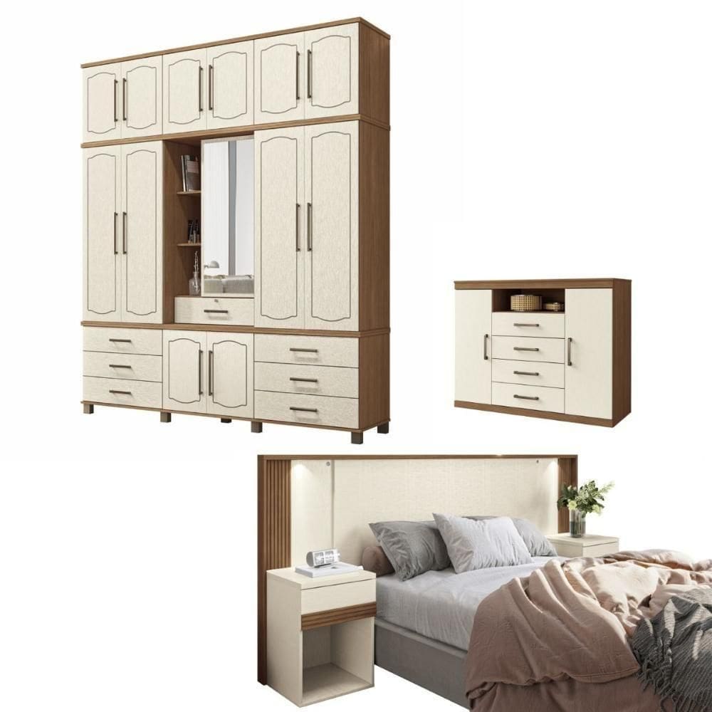 Jogo De Quarto Completo Orlando Jatoba Areia