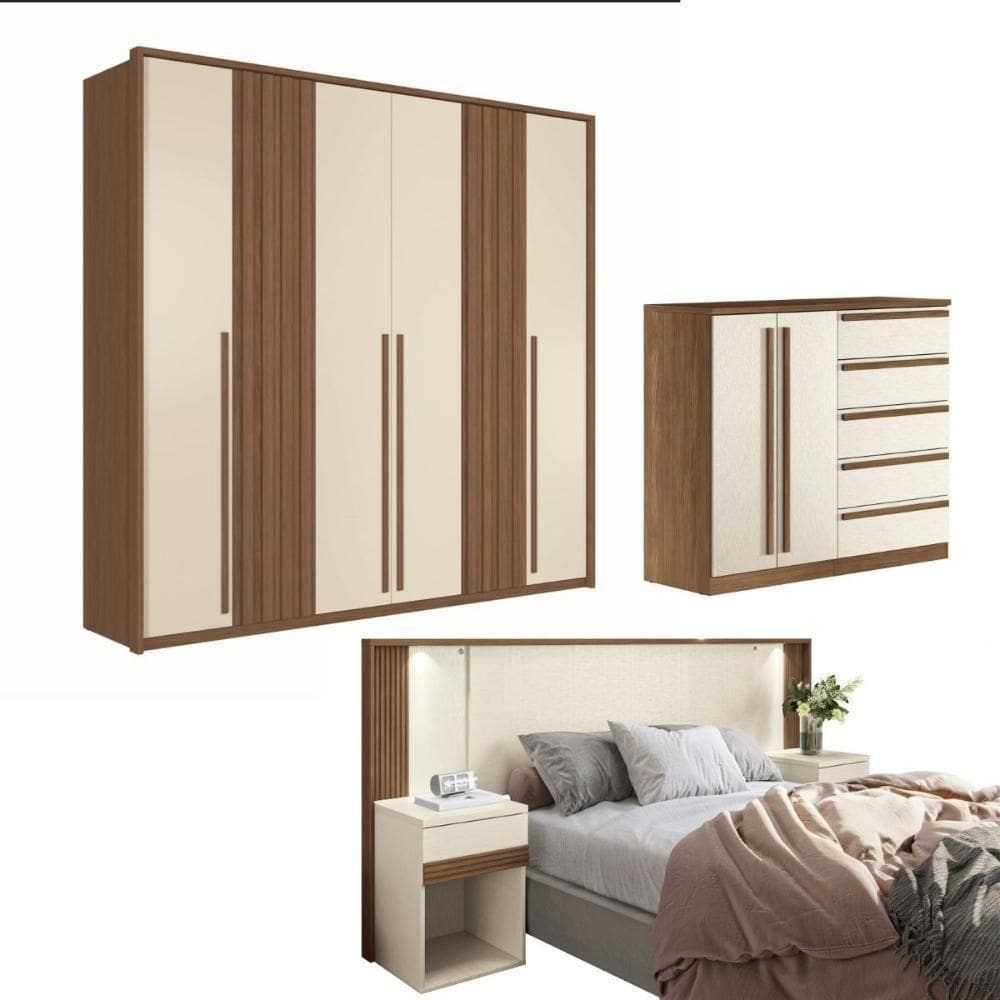 Jogo De Quarto Completo Lucyla Jatoba Areia