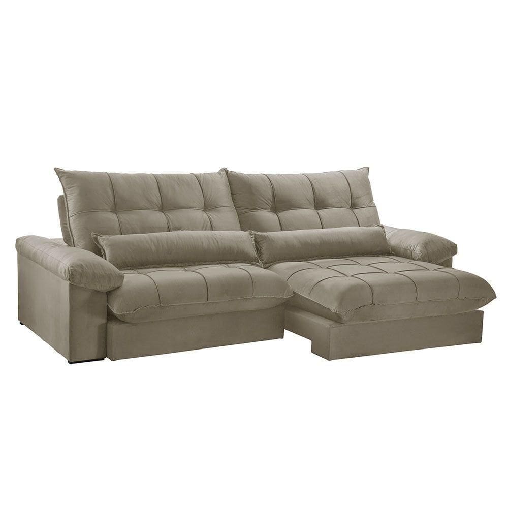 Sofá Liz 02 Módulos De 90cm Br 25cm Meu Sofá Online B002 Veludo Capuccino