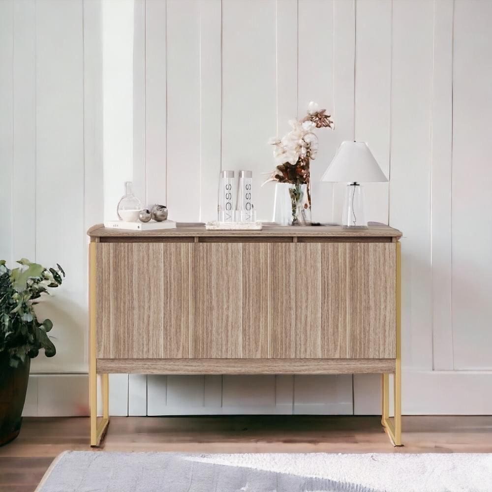 Buffet Compacto 3 Portas Verona - Affara Dourado Affara Dourado