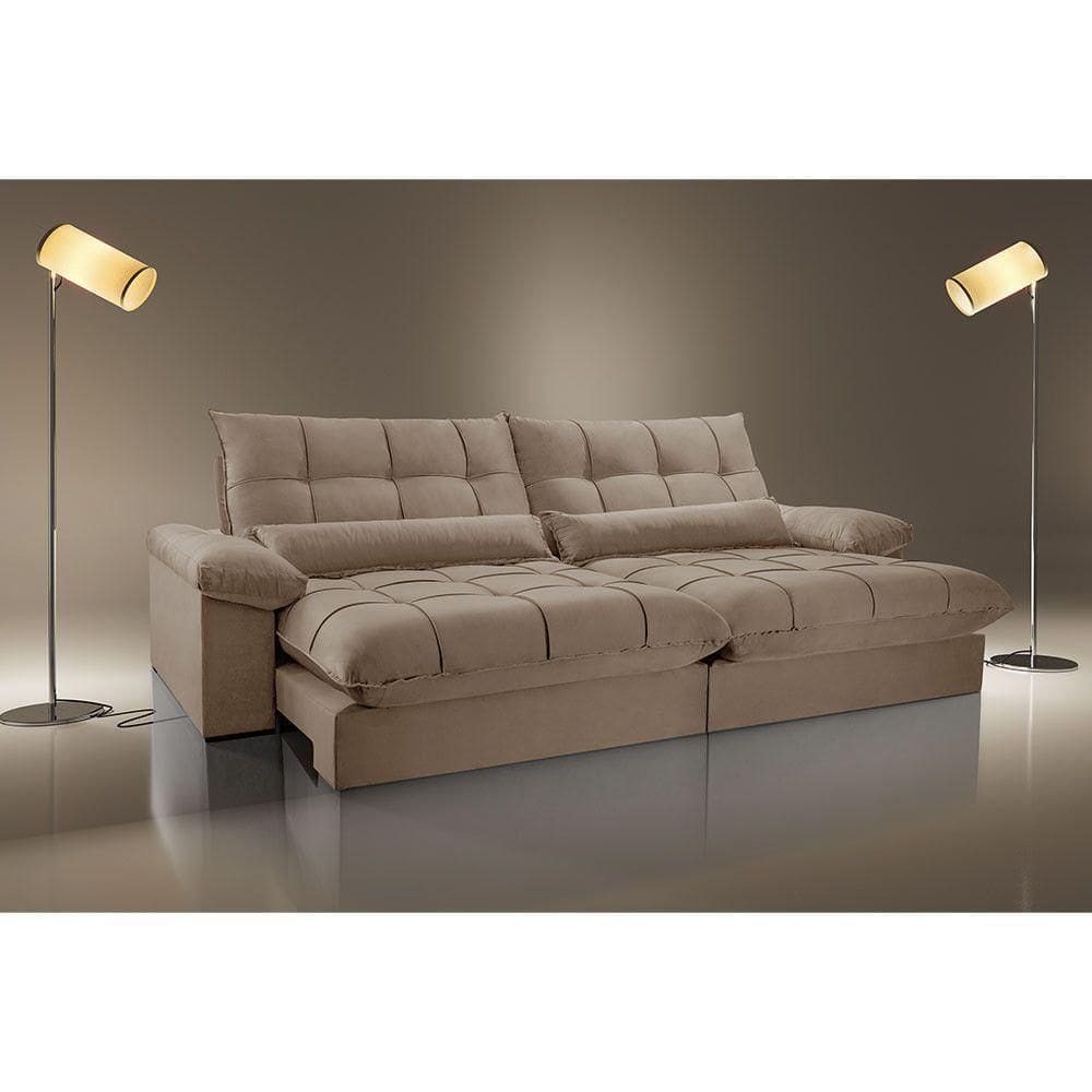 Sofá Liz 02 Módulos De 100cm Br 25cm Meu Sofá Online A226 Linho Bege