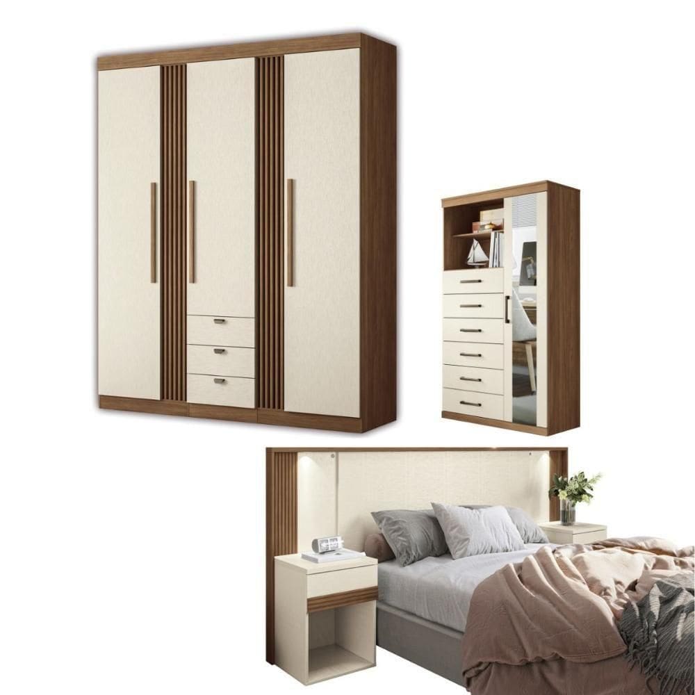 Jogo De Quarto Completo Malhorca Jatoba Areia