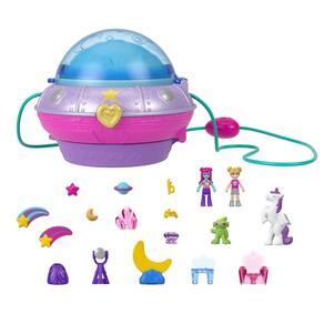Bonecas de bolso Toy Polly com acessórios, compactas com 2 microbonecas