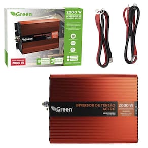 Inversor De Tensão Carro 12V 2000W 2Kva Com Usb 5V 2.1A 220V