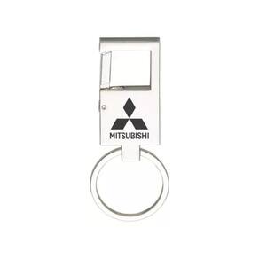 Chaveiro Metal Espelhado Mosquetão Para Mitsubishi - E