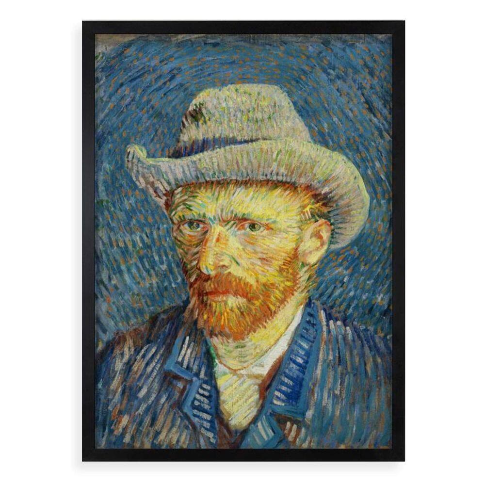 Quadro Decorativo Van Gogh - Autorretrato 33X24Cm - Vidro