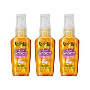 Oleo Capilar Dabelle 45Ml Rosa Mosqueta - Kit Com 3Un