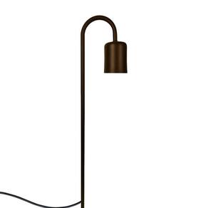 Luminária De Chão Balizador Espeto Jardim Gu10 50Cm Marrom