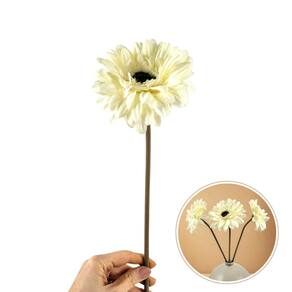 Gérbera Branca Haste Flor Planta Artificial Inigual