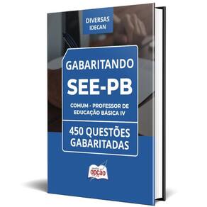 Caderno See Pb 2025 Comum Professor Educação Básica Iv 450