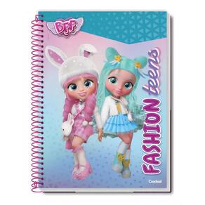 Caderno Espiral 80 Fls 1 Matéria Bff Fashion Teens Credeal