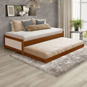 Bicama Bibox Solteiro 195cm X 43cm Serena Castanho/Bege