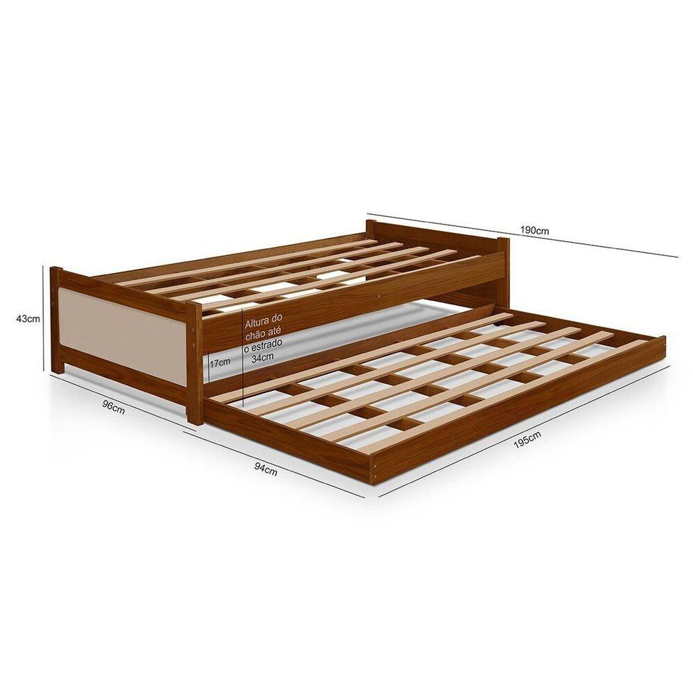 Bicama Bibox Solteiro 195cm X 43cm Serena | Casas Bahia