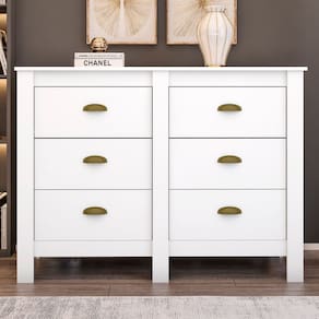 Cômoda para Quarto com 6 Gavetas Floratta Branco
