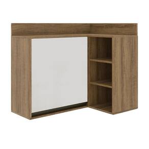Armário Aéreo para Cozinha 1 Porta Confort Cinamomo/Off-White