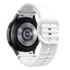 Pulseira De Silicone Para Samsung Galaxy Watch 7 - Branca