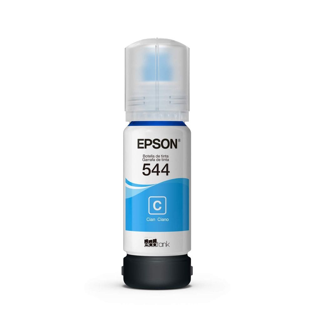 Garrafa de tinta Epson EcoTank T544 Cyan 65mL autêntico