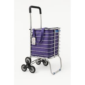 Carrinho De Aluminio Com 6 Rodas Dobravel Sobe Escada