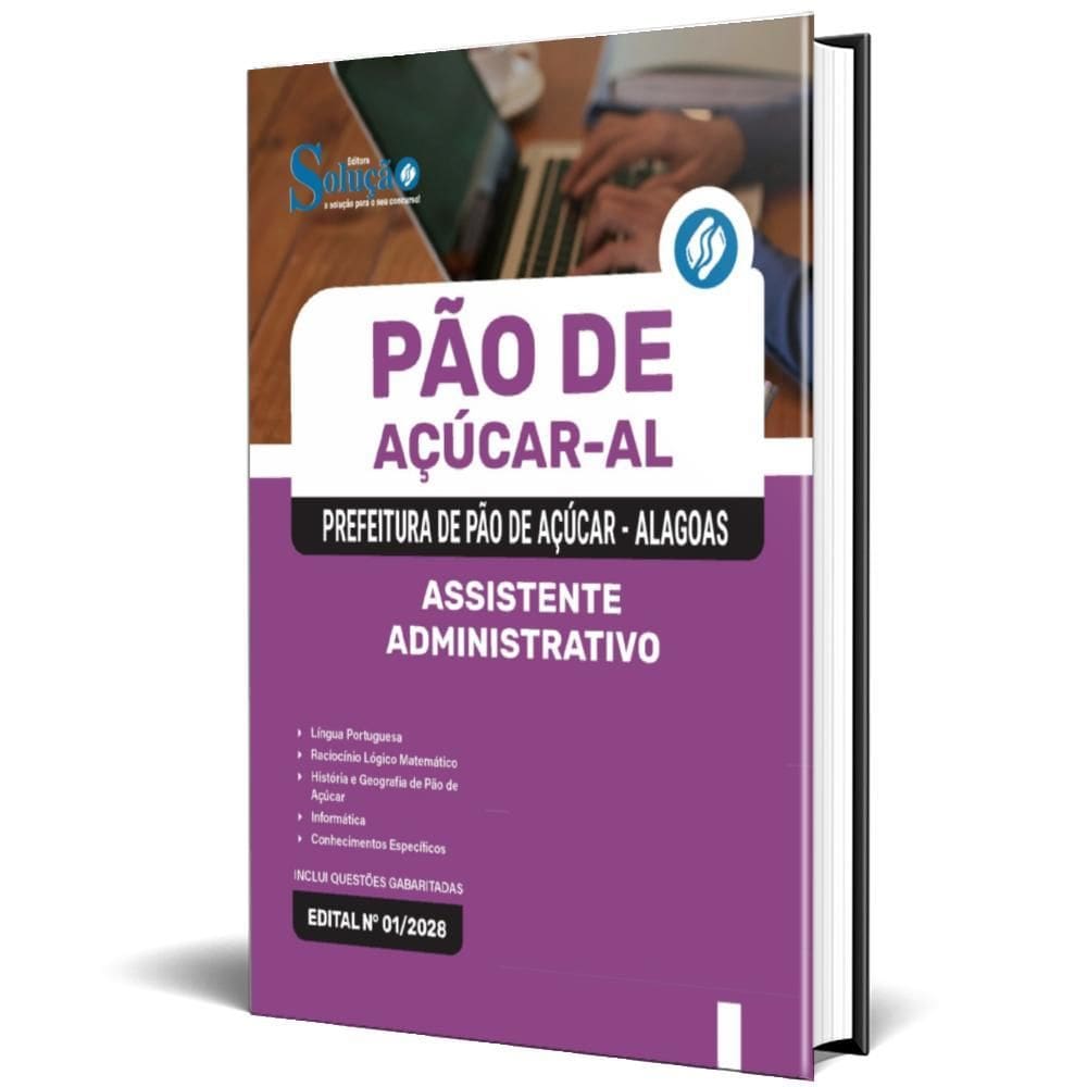Apostila Prefeitura Pão Açúcar-Al 2025 Assistente