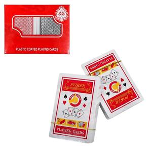 Baralho Plástico 2 Maços 108 Cartas Vermelho E Preto