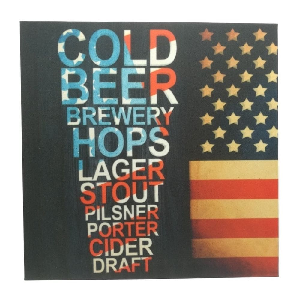 Quadro impresso Gold Beer 45x45 cm