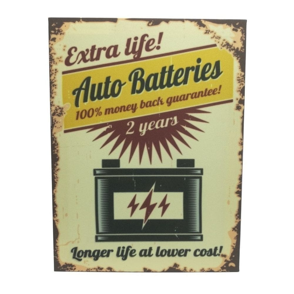 Quadro impresso auto batteries 30x40 cm
