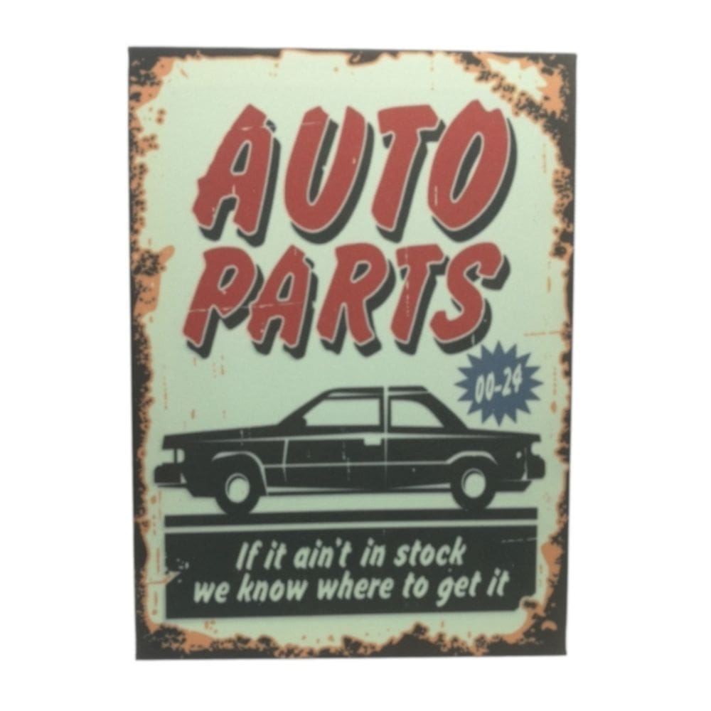 Quadro impresso Auto Parts 30x40 cm