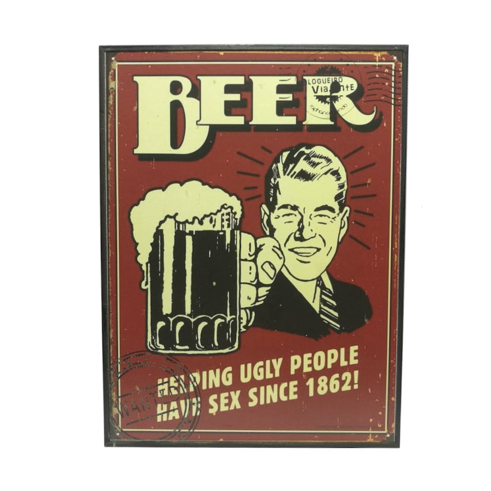 Quadro Decorativo Beer Decorativo 30X40cm