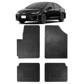 Tapete Borracha Toyota Corolla 2018 Até 2020 4 Peças Preto