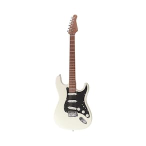 Guitarra Benson Hardy 901 Strato Branco Escudo Preto Com Bag