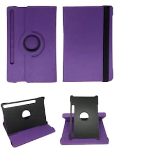 Capa Giratoria Para Samsung Tabt870 Tab S7 Roxa 11 Polegadas