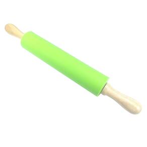 Rolo de Massa de Silicone Com Cabo de Madeira